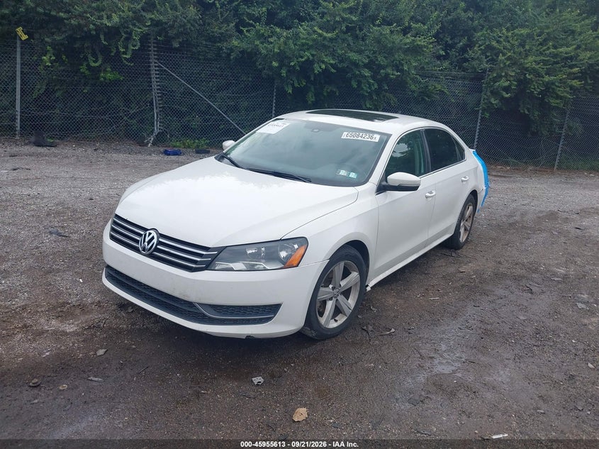 Vin: 1vwbp7a35dc138771, lot: 46454828, volkswagen passat 2.5l se 20132