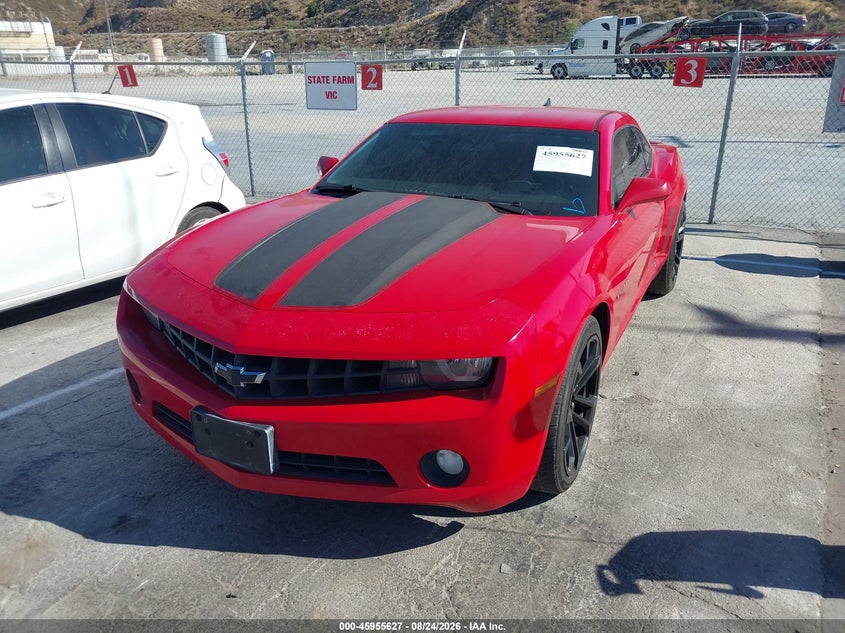 2013 Chevrolet Camaro, Rear, IAAI, VIN 2G1FB1E30D9113951 — photo 2