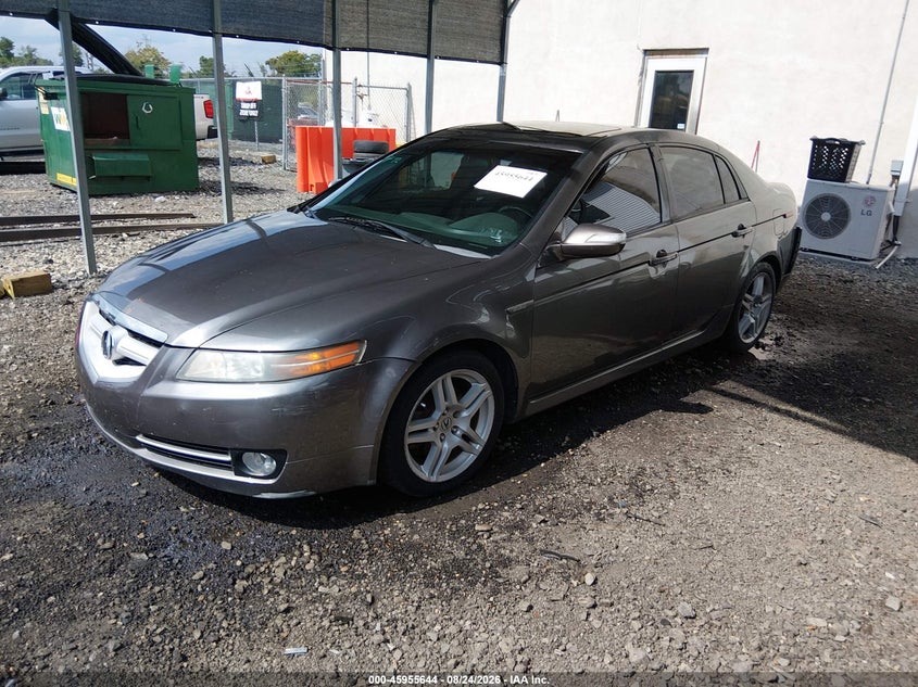 2008 Acura TL, Front & Rear, IAAI, VIN 19UUA66268A034056 — photo 2