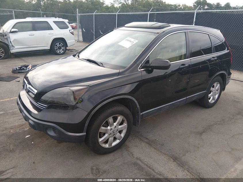 2007 Honda Cr-V Ex-L, Left Side, IAAI, VIN JHLRE387X7C077059 — photo 2