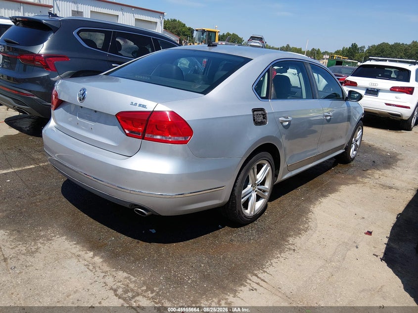2012 VOLKSWAGEN PASSAT SEDAN 3.6L V-6 DI, DOHC, VVT, 280HP