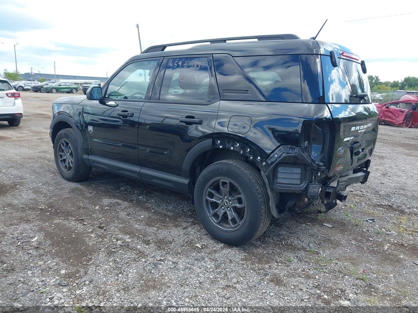 Vin: 3fmcr9b66pre23177, lot: 46454899, ford bronco sport big bend 20233