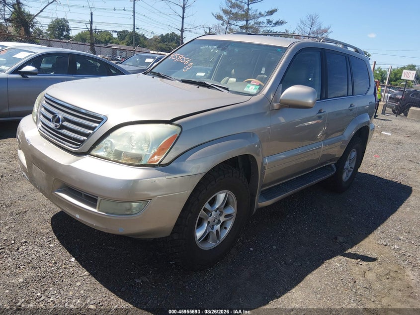2004 LEXUS GX SPORT UTILITY VEHICLE 4.7L V-8 DOHC, PREMIUM , 235HP