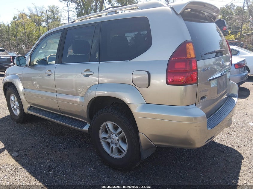 2004 LEXUS GX SPORT UTILITY VEHICLE 4.7L V-8 DOHC, PREMIUM , 235HP