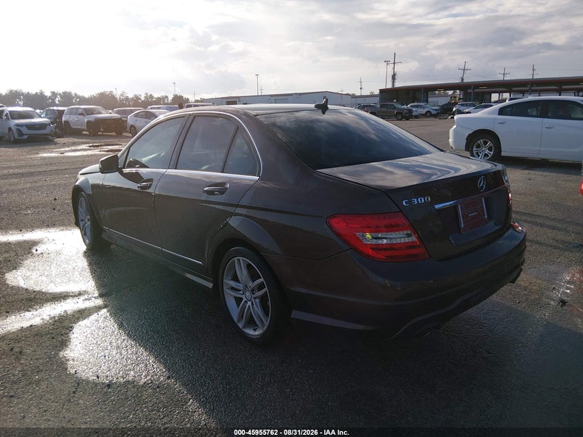 Vin: wddgf8ab7dr242013, lot: 46454976, mercedes-benz c 300 sport 4matic 20133