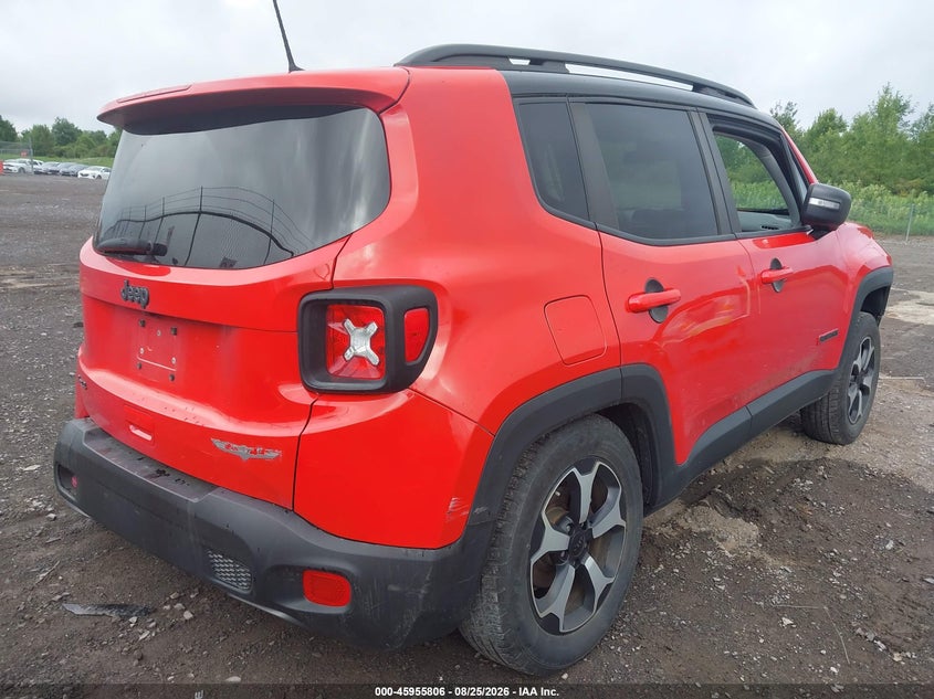 Vin: zacnjbc13lpl77369, lot: 46455020, jeep renegade trailhawk 4x4 20204