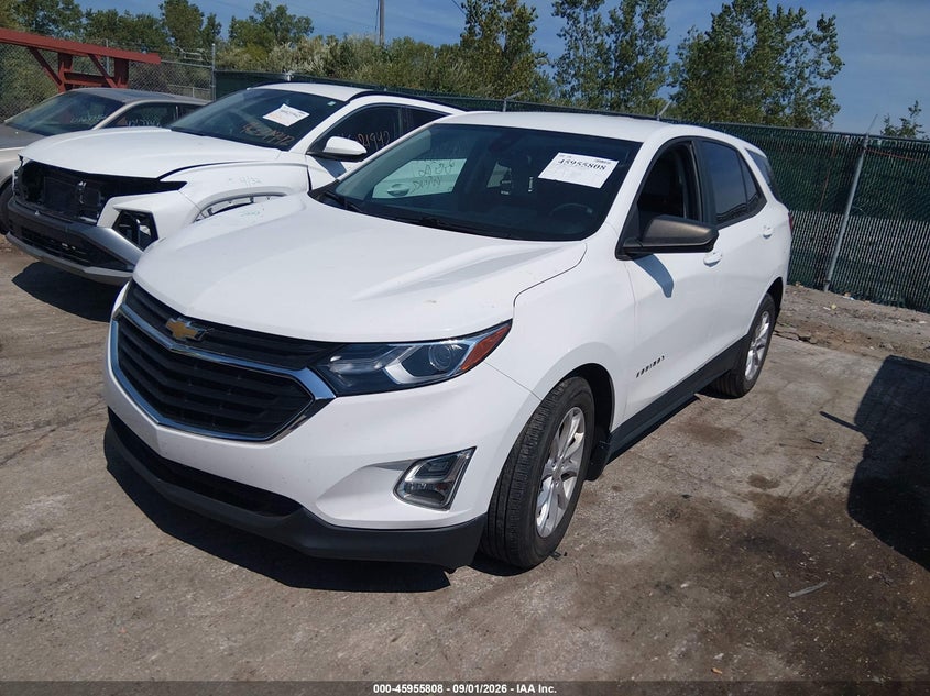 2020 Chevrolet Equinox Fwd Ls, Right Front, IAAI, VIN 3GNAXHEV2LS701582 — photo 2