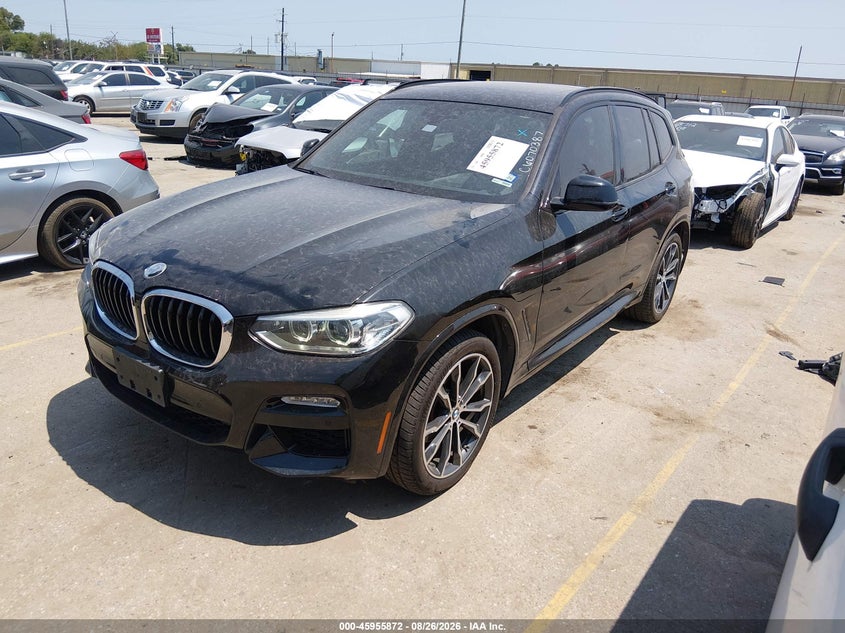2019 BMW X3, Rear, IAAI, VIN 5UXTR7C53KLF29576 — photo 2