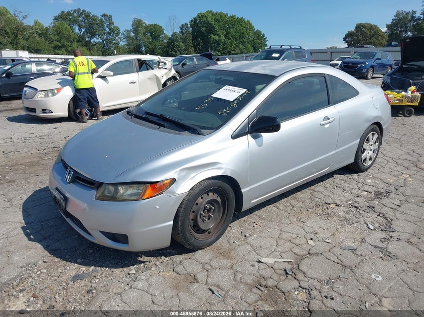 2008 Honda Civic Lx, Front End, IAAI, VIN 2HGFG12618H581711 — photo 2
