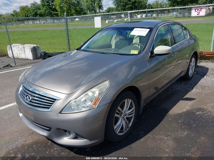 2013 Infiniti G, Удар спереду, IAAI, VIN JN1CV6AR8DM350623 — фото 2