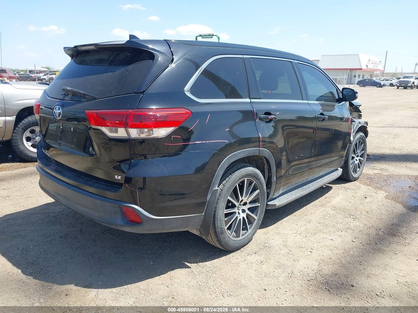 Vin: 5tdkzrfh9hs214459, lot: 46455215, toyota highlander se 20174