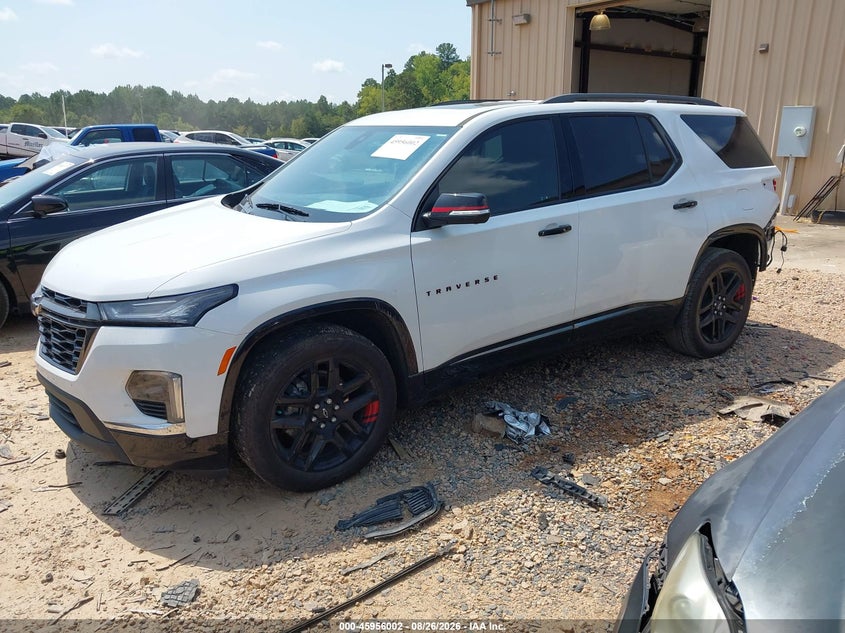 Vin: 1gnerkkw5nj187088, lot: 46455216, chevrolet traverse fwd premier 20222