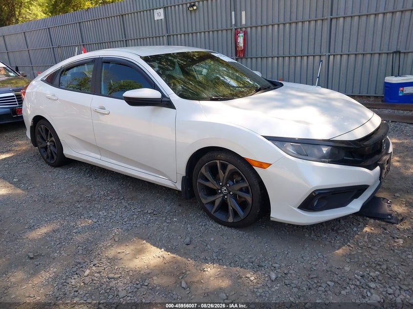 Vin: 2hgfc2f86lh561945, lot: 46455220, honda civic sport 20201