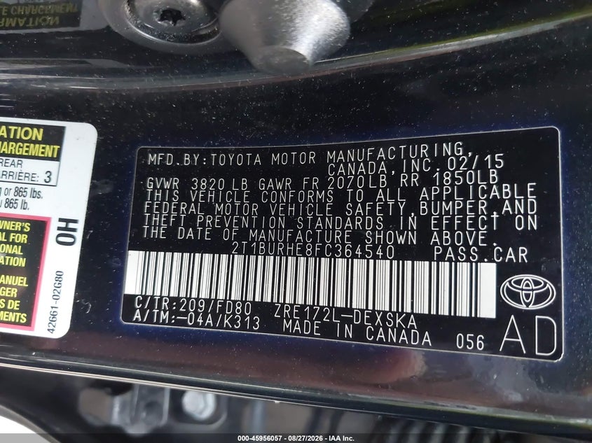 TOYOTA COROLLA - zdjęcie 9