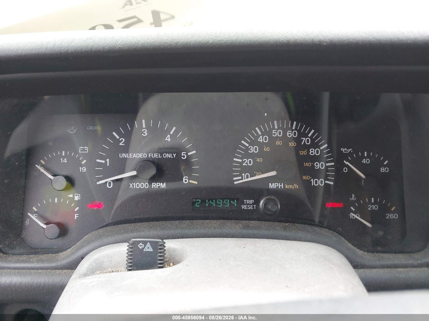 JEEP CHEROKEE 1999 VIN 1J4FT68S2XL542195