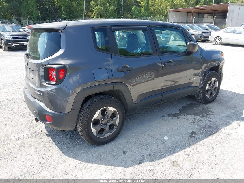 Vin: zaccjbaw1gpc51042, lot: 46455318, jeep renegade sport 20164