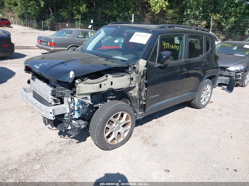 Vin: zaccjbbb4jph39923, lot: 46455361, jeep renegade latitude 4x4 20182
