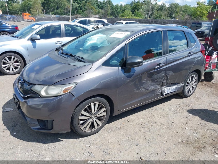 2015 Honda Fit Ex/Ex-L, Левый бок, IAAI, VIN 3HGGK5H83FM730038 — фото 2