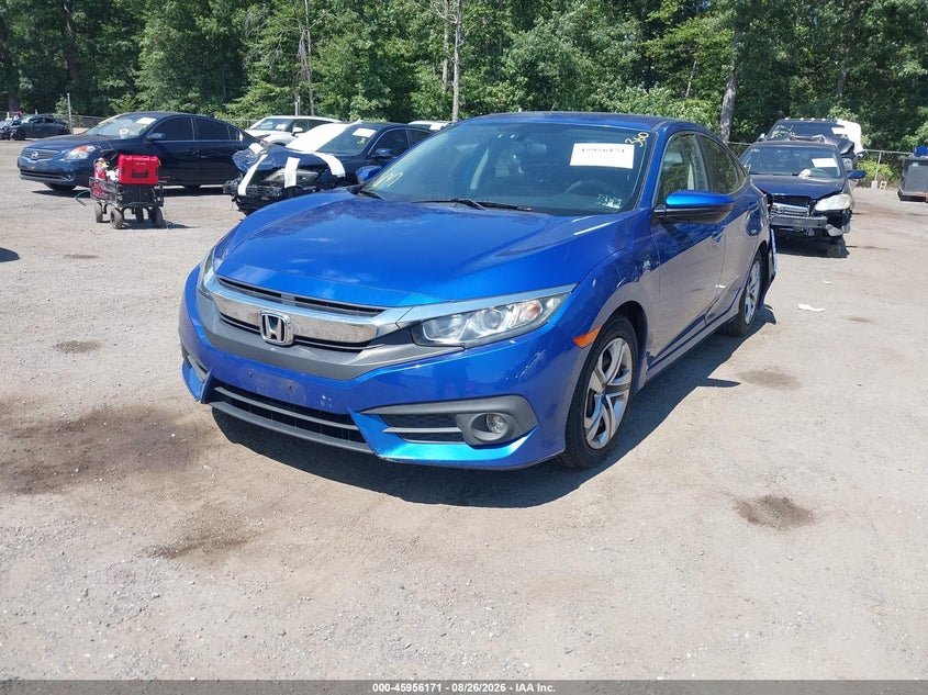 2017 Honda Civic, Left Rear, IAAI, VIN 2HGFC2F55HH550674 — photo 2