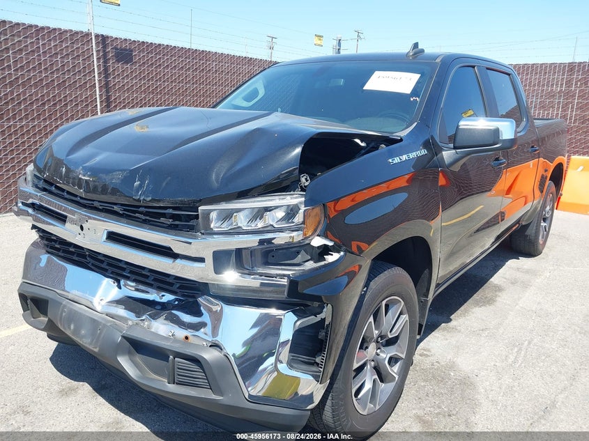 2022 Chevrolet Silverado, Front End, IAAI, VIN 3GCPWCED0NG134455 — photo 2