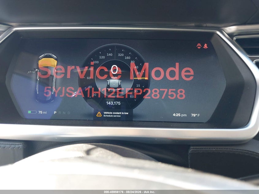 TESLA MODEL S 2014 VIN 5YJSA1H12EFP28758
