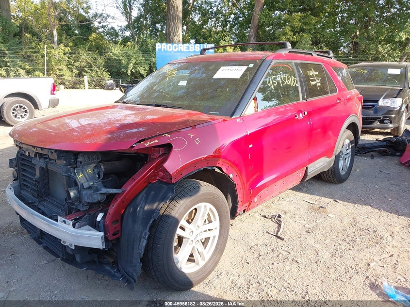 2020 Ford Explorer, Front End, IAAI, VIN 1FMSK8DH1LGB00164 — photo 2