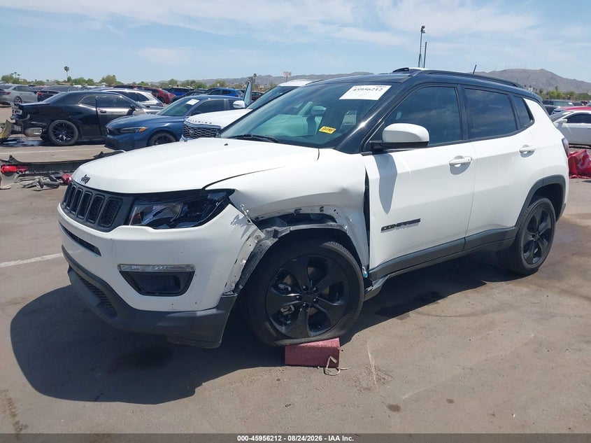 2021 Jeep Compass, Left Front, IAAI, VIN 3C4NJCBB0MT527337 — photo 2
