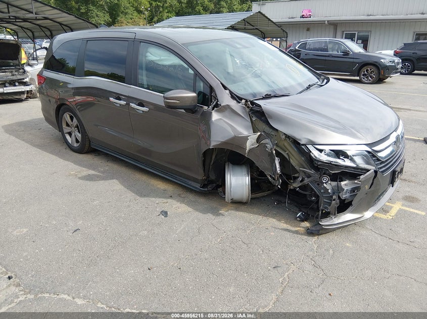 2020 Honda Odyssey Ex-L/Ex-L W/Navi Res, Перёд, IAAI, VIN 5FNRL6H74LB068262