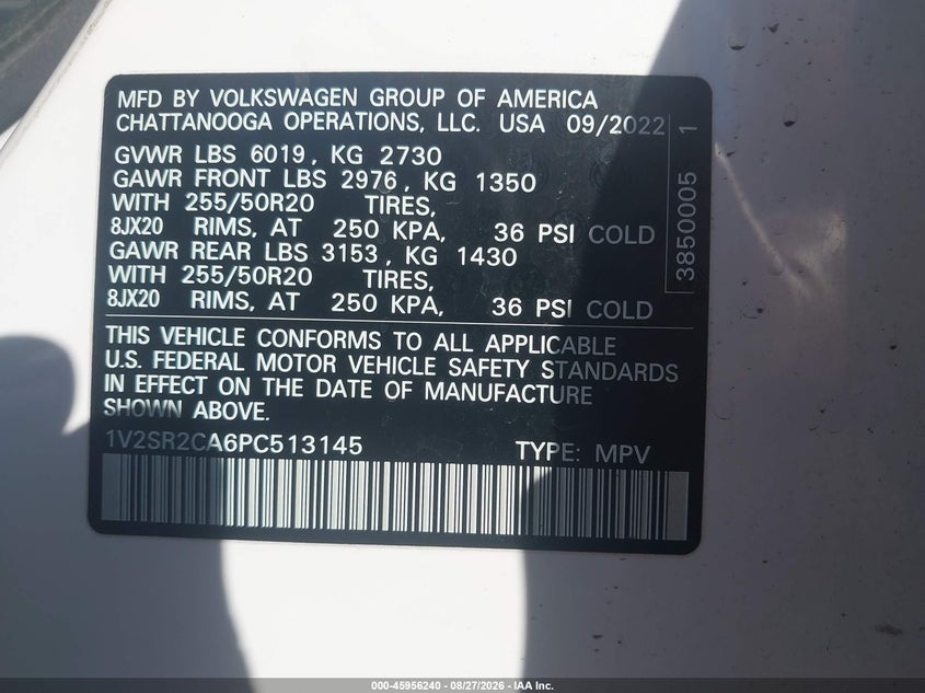 2023 VOLKSWAGEN ATLAS 3.6L V6 SEL R-LINE BLACK · Фото 9