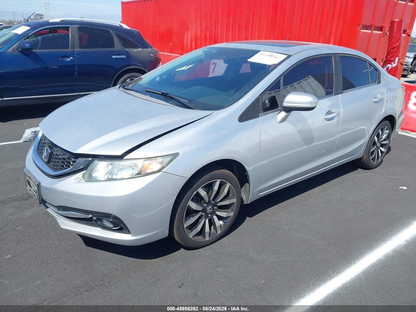 2015 Honda Civic, Right Side, IAAI, VIN 2HGFB2F91FH531722 — photo 2
