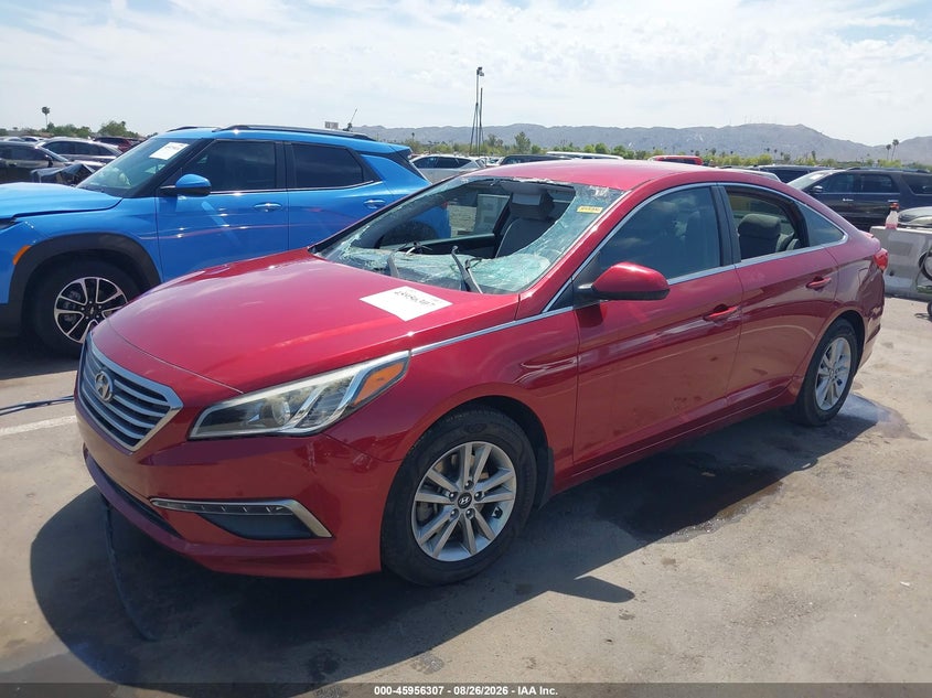 2015 Hyundai Sonata, Угон, IAAI, VIN 5NPE24AF1FH060133 — фото 2