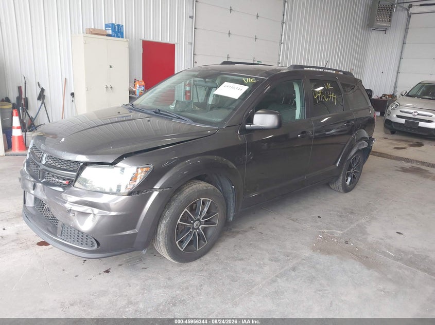 2018 Dodge Journey, Перёд и зад, IAAI, VIN 3C4PDCAB7JT229509 — фото 2