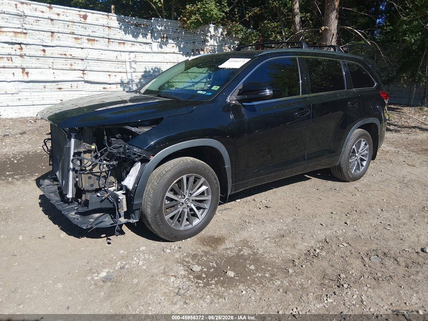 2018 Toyota Highlander, Удар спереди, IAAI, VIN 5TDJZRFH0JS486769 — фото 2