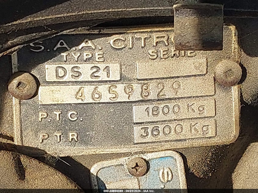 CITROEN D521 1972 VIN 00000000004659829