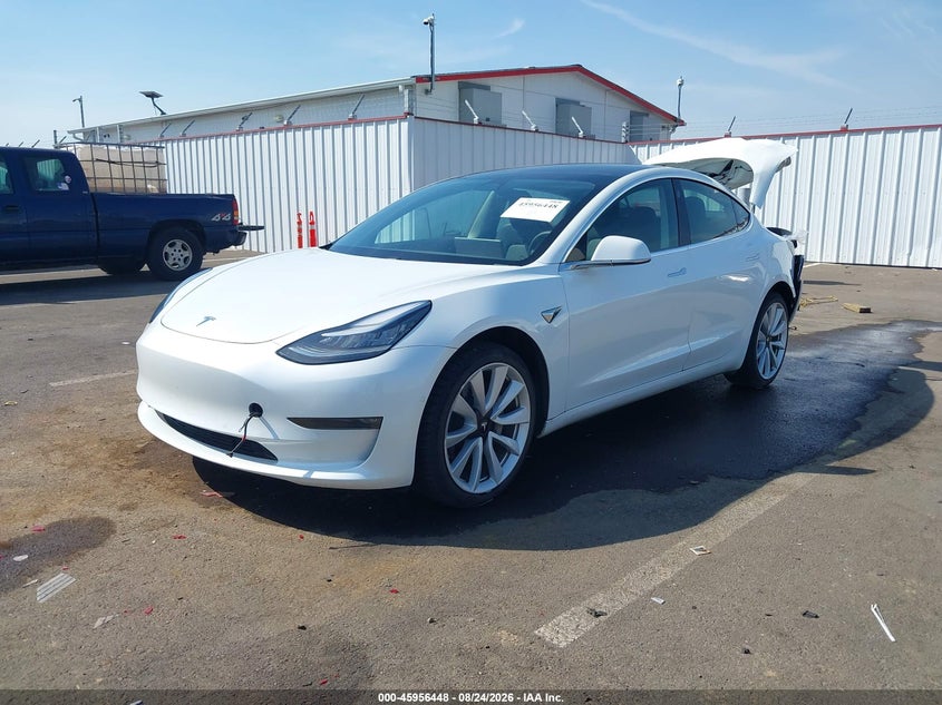 2020 Tesla Model 3, Rear, IAAI, VIN 5YJ3E1EB8LF621409 — photo 2