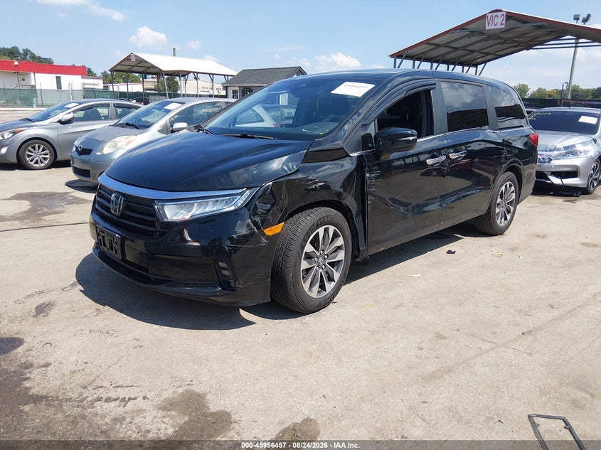 2024 Honda Odyssey, Лівий бік, IAAI, VIN 5FNRL6H62RB060158 — фото 2