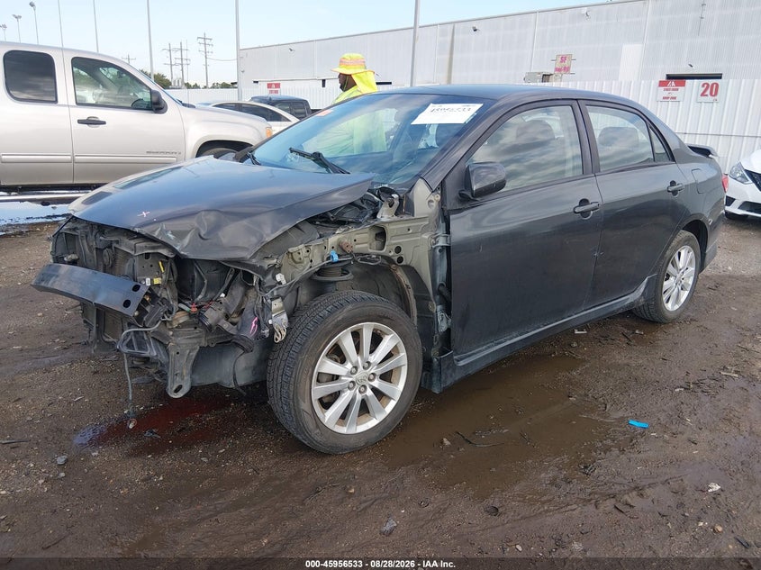 2010 Toyota Corolla, Left Front, IAAI, VIN 1NXBU4EE4AZ219476 — photo 2