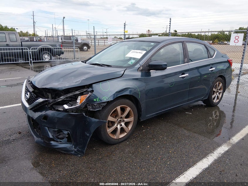 2016 Nissan Sentra, Front End, IAAI, VIN 3N1AB7AP4GL656110 — photo 2