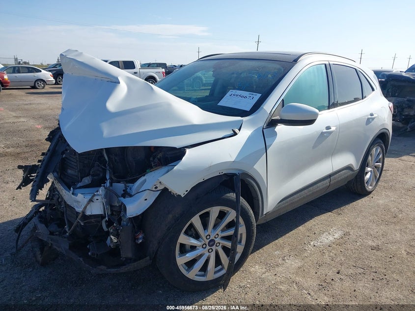 Vin: 1fmcu0dz1mua92742, lot: 46455887, ford escape titanium hybrid 20212
