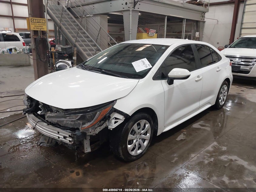2021 Toyota Corolla, Front & Rear, IAAI, VIN JTDEPMAEXMJ189078 — photo 2