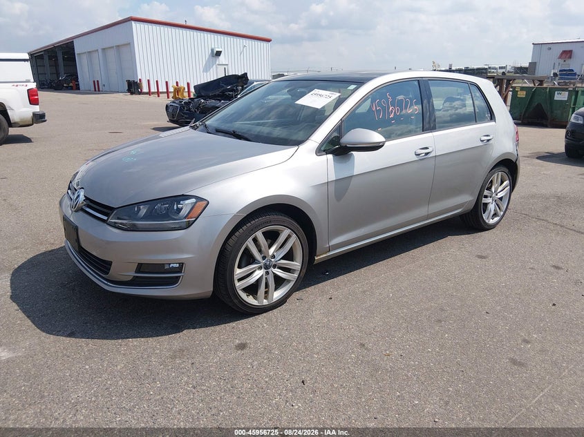 2015 Volkswagen Golf Tsi Sel 4-Door, Правый зад, IAAI, VIN 3VW217AU8FM026073 — фото 2
