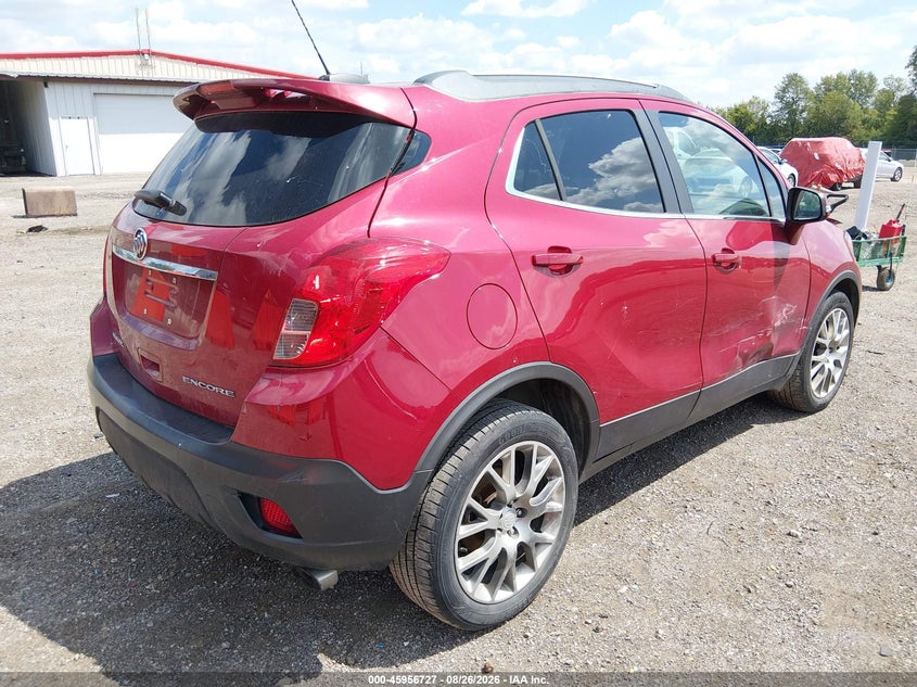 Vin: kl4cj1sm2gb593711, lot: 46455941, buick encore sport touring 20164