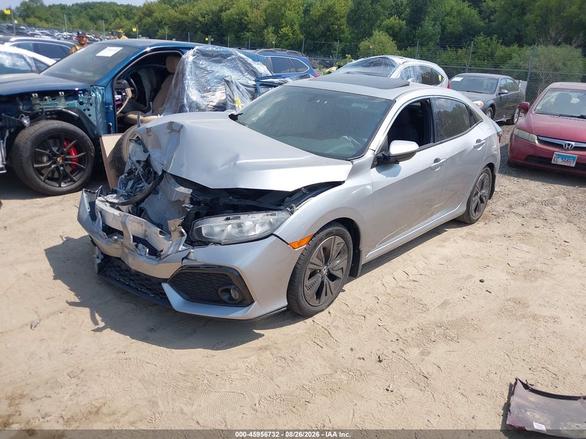2018 Honda Civic Ex, Front End, IAAI, VIN SHHFK7H59JU231879 — photo 2