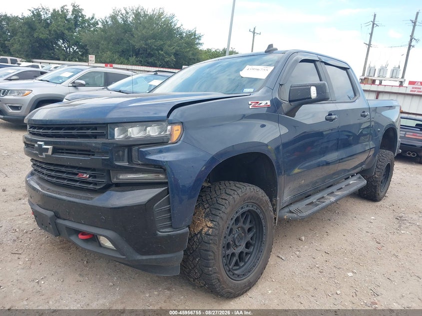 Vin: 3gcpyfedxlg297767, lot: 46455969, chevrolet silverado 1500 4wd  short bed lt trail boss 20202