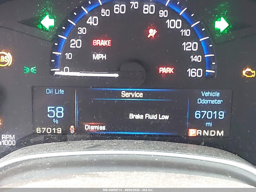 CADILLAC SRX 2015 VIN 3GYFNBE35FS597538