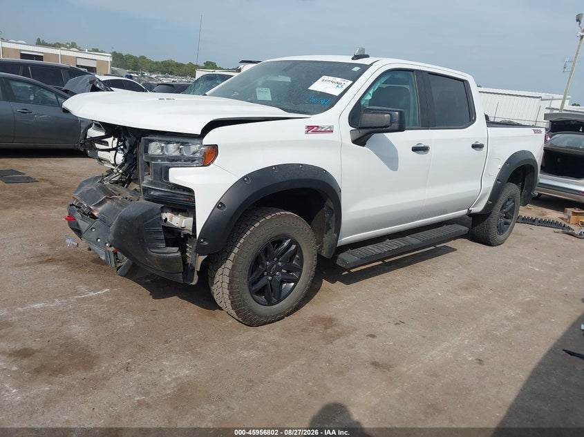 Vin: 3gcpyfel4mg445615, lot: 46456016, chevrolet silverado 1500 4wd  short bed lt trail boss 20212
