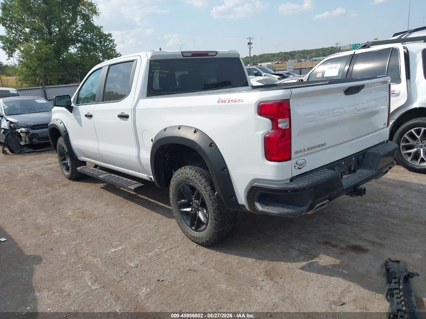 Vin: 3gcpyfel4mg445615, lot: 46456016, chevrolet silverado 1500 4wd  short bed lt trail boss 20213