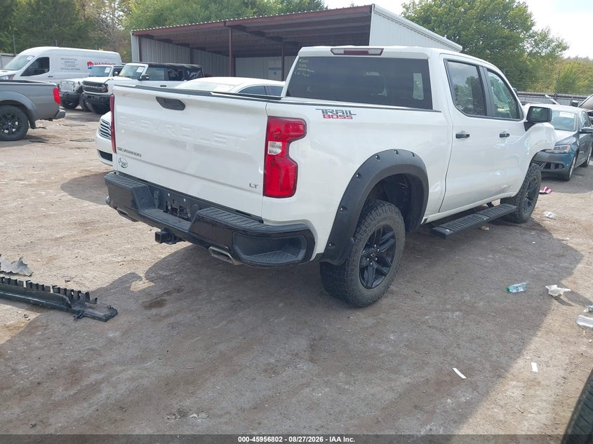 Vin: 3gcpyfel4mg445615, lot: 46456016, chevrolet silverado 1500 4wd  short bed lt trail boss 20214