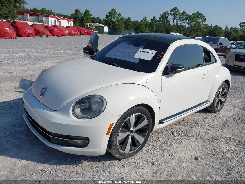 2012 VOLKSWAGEN BEETLE HATCHBACK 2.0L I-4 DI, DOHC, VVT, TURBO, 200HP