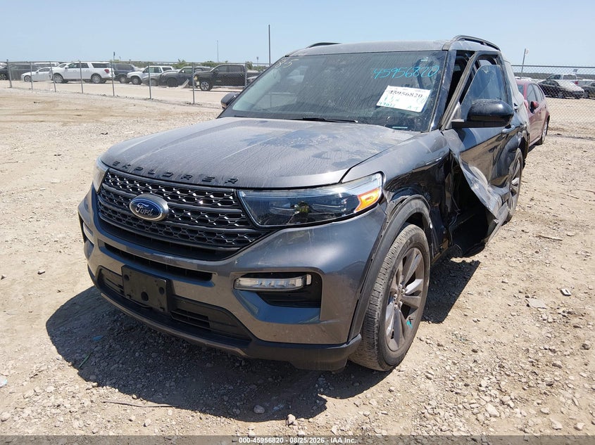 2022 Ford Explorer, Left Side, IAAI, VIN 1FMSK8DH2NGA17460 — photo 2